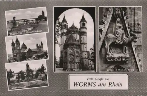 Worms - u.a. Lutherdenkmal - 1961