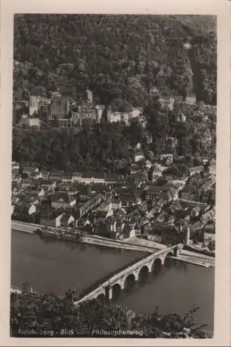 Heidelberg - Blick vom Philosophenweg - ca. 1955