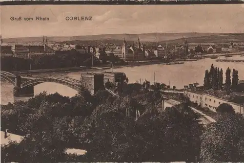 Coblenz - Koblenz - Gruß vom Rhein - ca. 1935