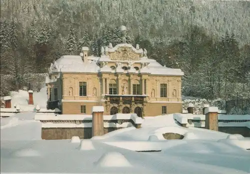 Ettal, Schloss Linderhof - im Schnee