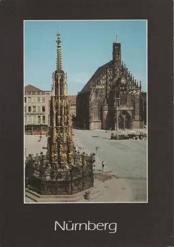 Nürnberg - Frauenkirche und Brunnen - ca. 1985