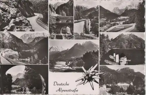Alpenstraße - u.a. Blick auf Reiteralpe - ca. 1960
