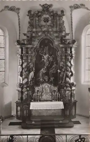 Waldachtal-Heiligenbromm - Wallfahrtskirche, Hauptaltar - ca. 1960