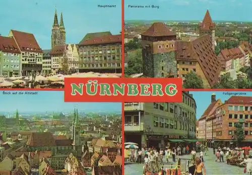 Nürnberg u.a. Fußgängerzone - ca. 1975