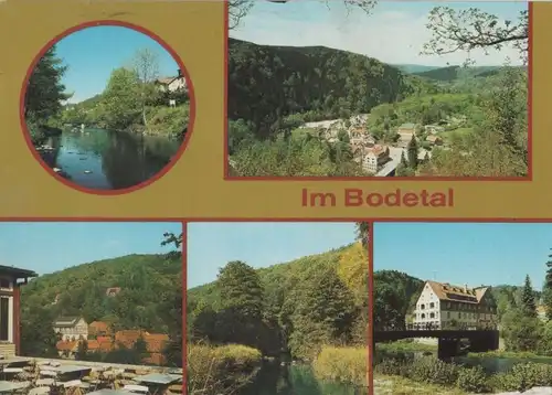 Bodetal - u.a. Treseburg, Übersicht - 1989