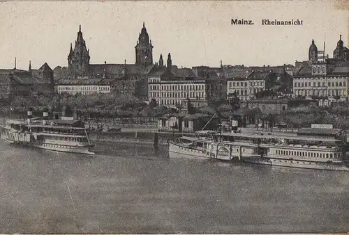 Mainz - Rheinansicht - 1919