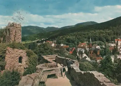 Badenweiler - Blick von der Burgruine - 1969