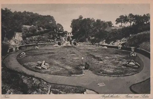 Trier - Amphitheater - Arena von Süden - ca. 1950