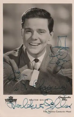 Walter Giller mit Unterschrift u. Widmung - ca. 1955