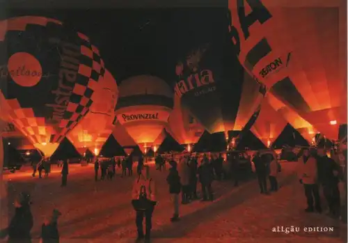 Allgäu - Heißluftballone mit Werbung