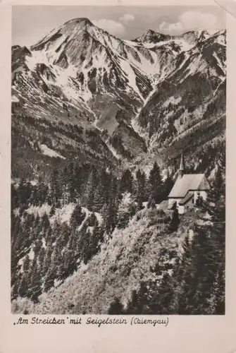 Traunstein - Chiemgau - Am Streichen m. Geigelstein - 1957