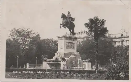 Spanien - Spanien - Madrid - Monumento a Felipe IV - 1935