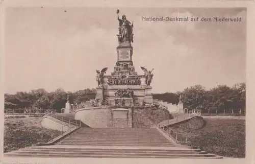 Rüdesheim - Nationaldenkmal auf Niederwald - ca. 1935