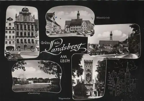 Landsberg - u.a. Rathaus - 1974