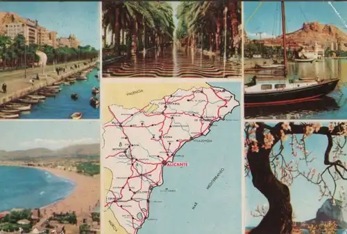 Spanien - Spanien - Alicante - 5 Teilbilder - 1961