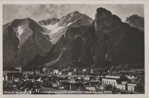 Oberammergau - mit Kofel und Not - ca. 1955