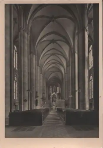 Marburg - Elisabethkirche, Mittelschiff - ca. 1950