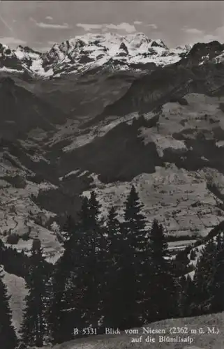 Schweiz - Schweiz - Niesen - Blick auf Blümlisalp - 1956