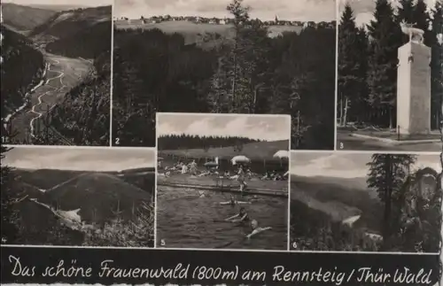 Frauenwald - u.a. Blick zum Ort - 1958