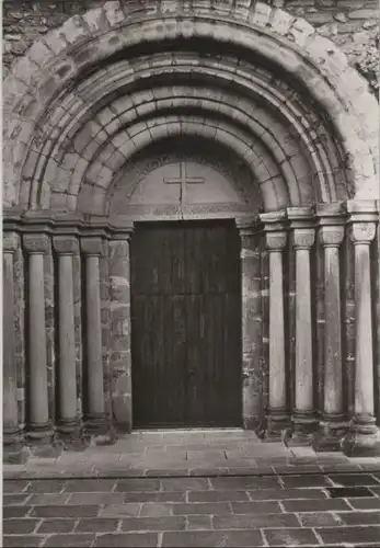 Bürgel-Thalbürgel - Klosterkirche, Säulenportal - 1987