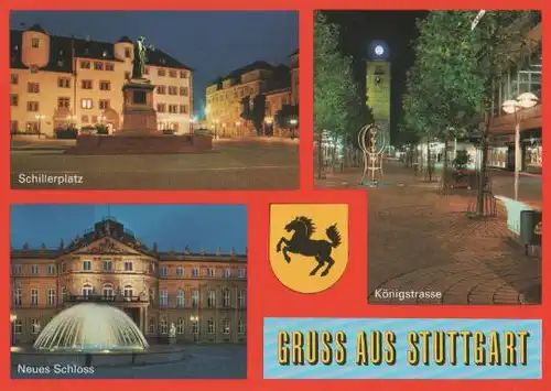 Stuttgart u.a. Schillerplatz - ca. 1985