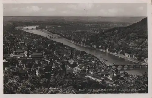 Heidelberg (Neckar) - Blick vom Rindenhäuschen