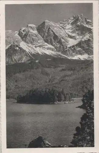 Insel im Bergsee - ca. 1950
