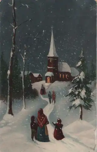 Winterbild mit Kirche