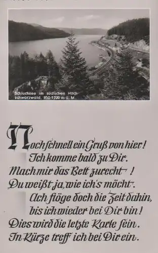 Schluchsee im südl. Schwarzwald - ca. 1955
