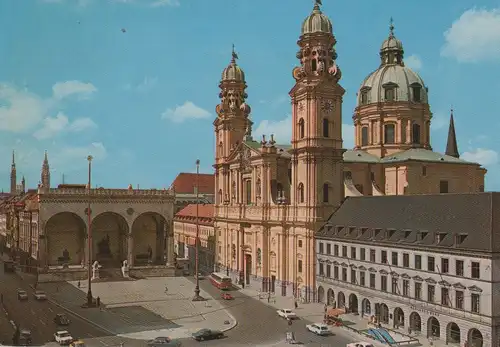 München - Theatinerkirche und Feldherrnhalle - ca. 1980
