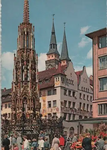 Nürnberg - Schöner Brunnen - ca. 1970