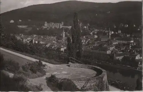 Heidelberg - Blick vom Philosophengärtchen - ca. 1960