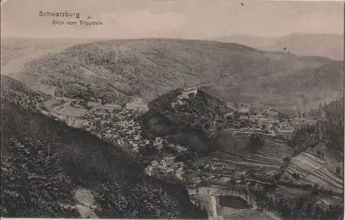 Schwarzburg - Blick vom Trippstein - ca. 1935