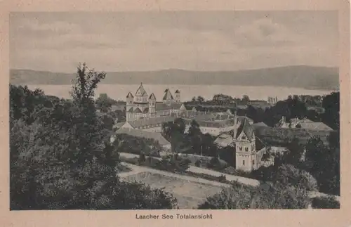 Maria Laach (Glees) - Kloster mit See, Totalansicht - 1926