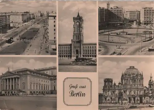 Berlin, Ostteil - 5 Teilbilder - 1961