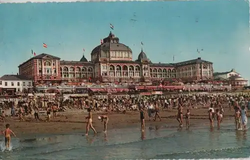 Niederlande - Niederlande - Den Haag, Scheveningen - Strand met Kurhaus - 1961