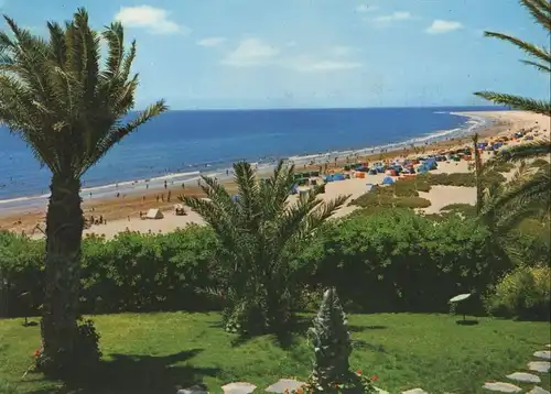 Spanien - Playa del Inglés - Spanien - Palmen und Strand