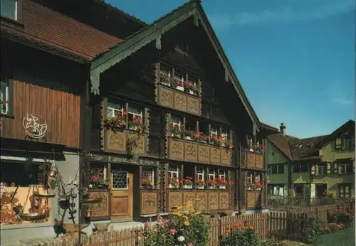 Schweiz - Schweiz - Appenzell - Bemaltes Haus des Glockensattlers - 1981