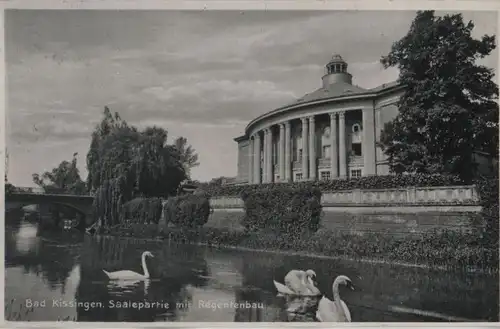 Bad Kissingen - Saalepartie mit Regentenbau - 1933