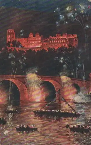 Heidelberg - Schloßbeleuchtung - 1922