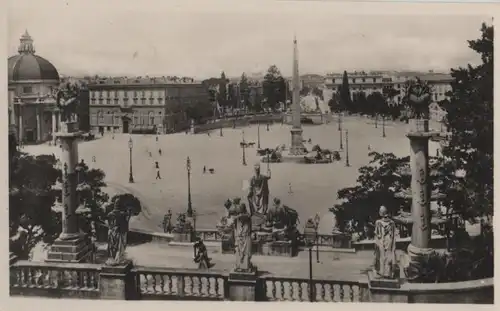 Italien - Italien - Rom - Roma - Piazza del Popolo dal Pincio - ca. 1955