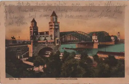 Köln - Hohenzollernbrücke - 1927