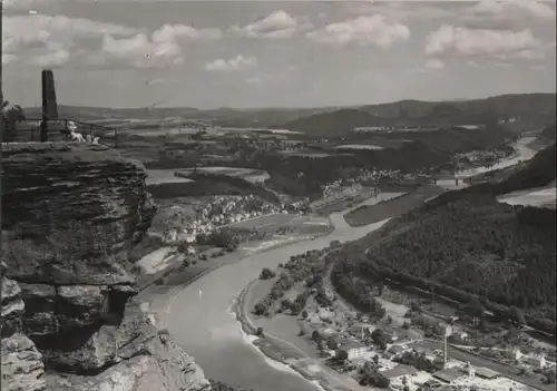 Bad Schandau - Blick vom Lilienstein - ca. 1975