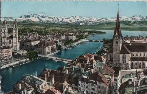 Schweiz - Schweiz - Zürich - und die Alpen - ca. 1965