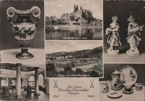 Meißen - Porzellan, u.a. Manufaktur-Schauhalle - 1962