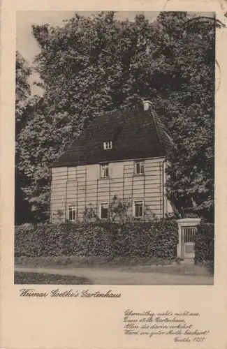 Weimar - Goethes Gartenhaus - 1933