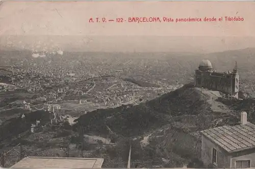 Spanien - Spanien - Barcelona - Vista panoramica desde el Tibidabo - ca. 1935