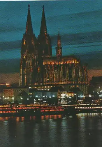 Köln - Dom abends - ca. 1985