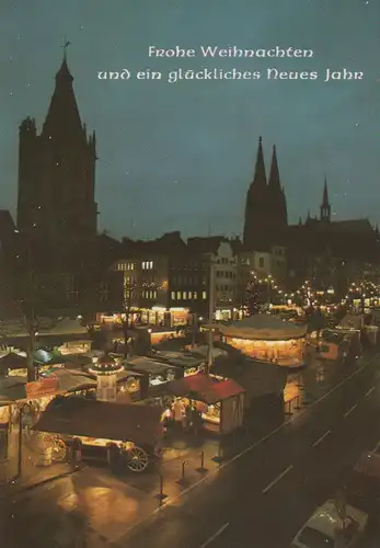 Köln - Weihnachtsmarkt auf dem Altermarkt - 1986