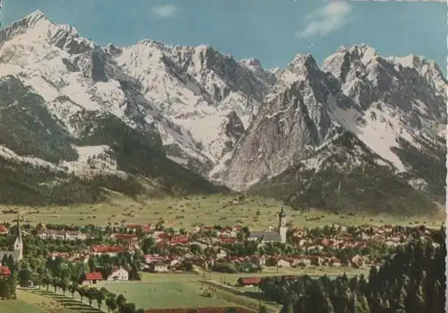Garmisch - mit Zugspitzgruppe - ca. 1970